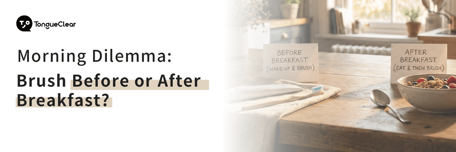 Morning Dilemma: Brush Before or After Breakfast?