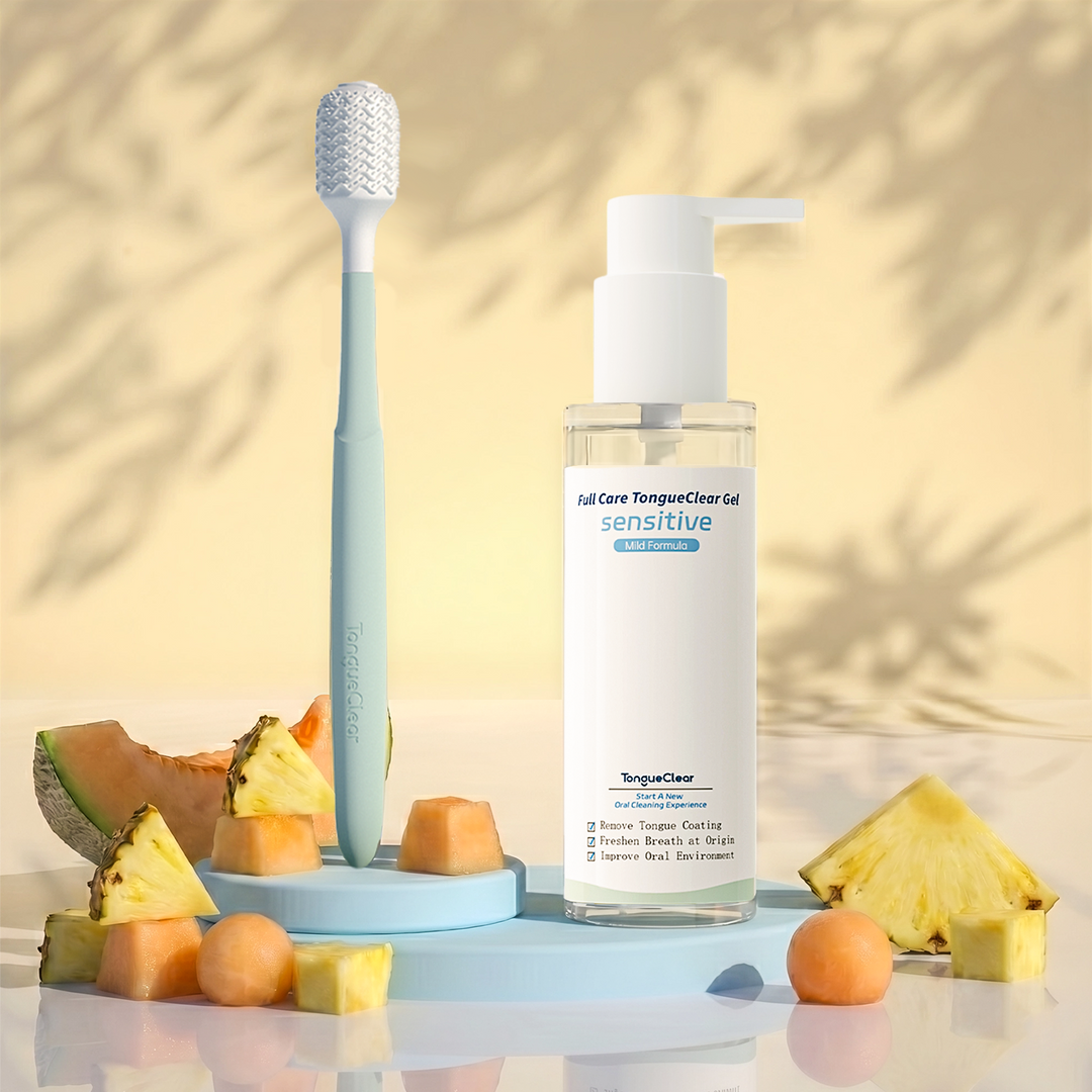 Oral Cleaner Set, Airbag Oral Brush, Oral Gel, for Bad Breath, Full-Mouth Deep Cleaning