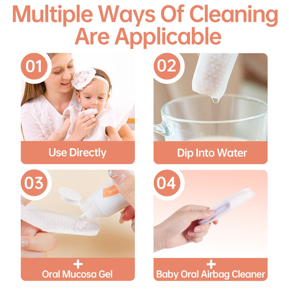 baby Oral Cleaning Finger Wipes