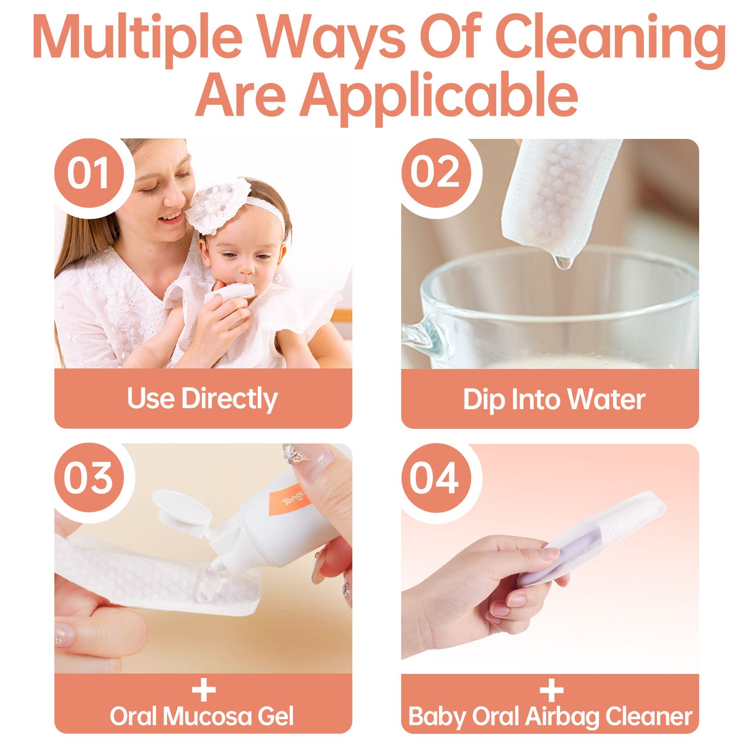 baby Oral Cleaning Finger Wipes