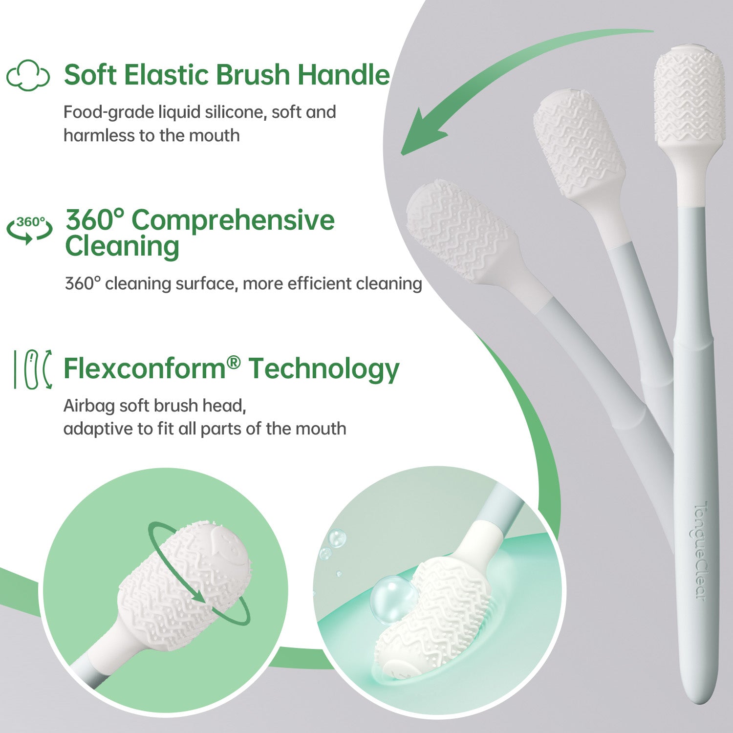 soft oral cleaning brush