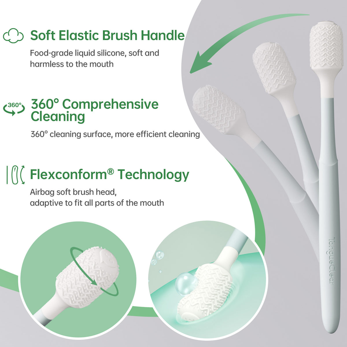 Soft oral mucosa cleaner