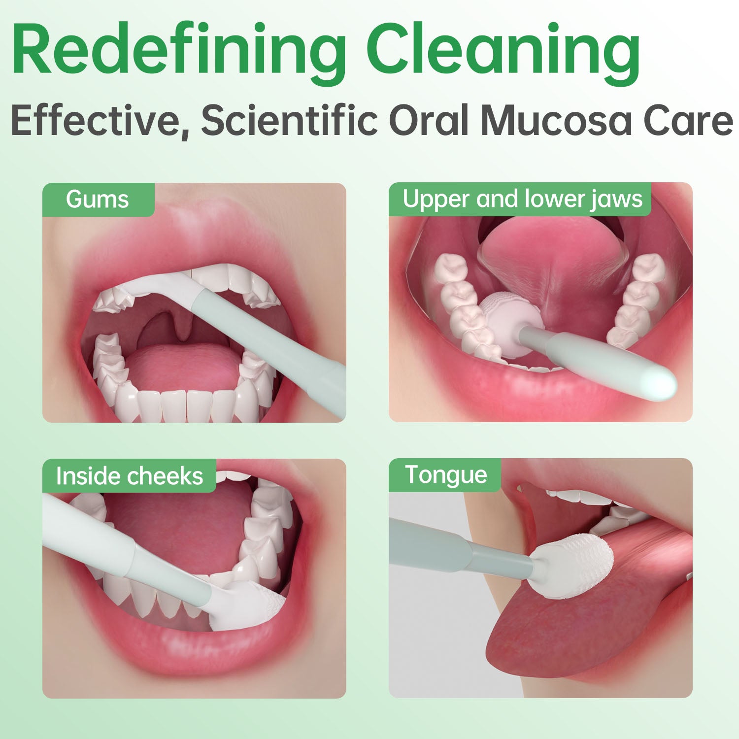 Effective oral airbag brush