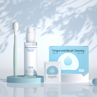 Oral Cleaner Set and Oral Cleaning Fresh Mint/Pure Water Finger Wipes, 60PCS