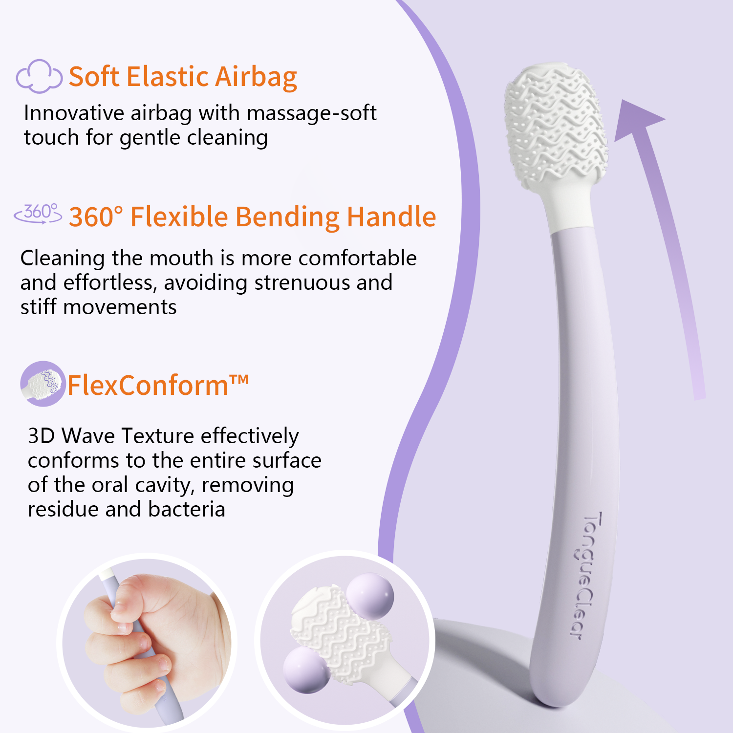 Kid Airbag Oral Brush, Full Mouth Gentle Cleaning